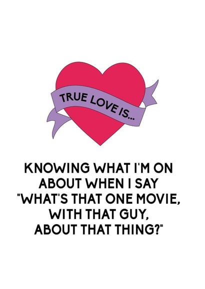 Funny Valentines Card | Husband Valentines Card | That One Movie created by Bettie Confetti