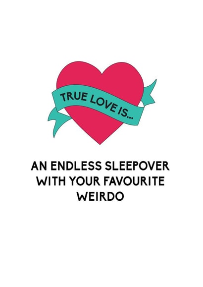 Funny Valentines Card | Boyfriend Valentines Card | Girlfriend Valentines Card | Your Favourite Weirdo created by Bettie Confetti