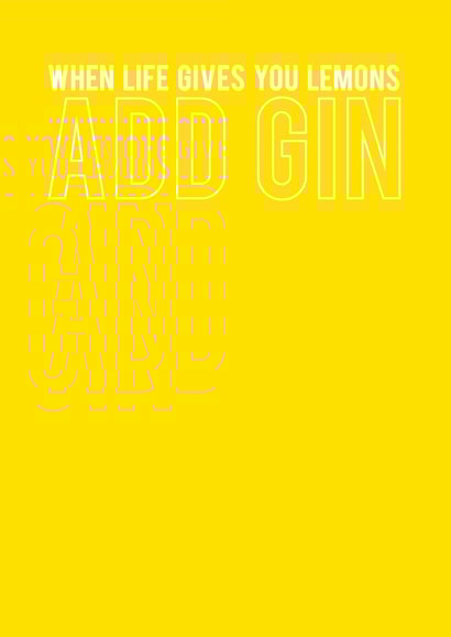 gin lemons Card 30938 created by Kirsty Alexander