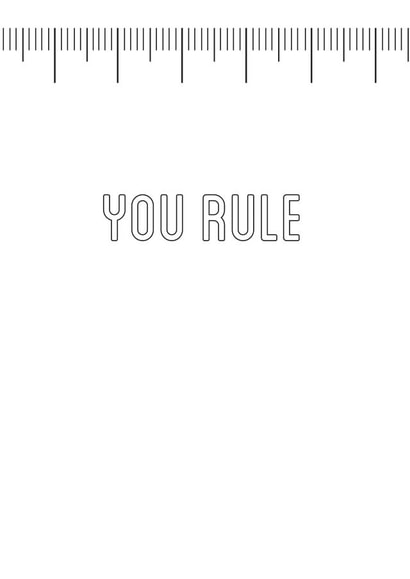 ruler motivation Card 30942 created by Kirsty Alexander