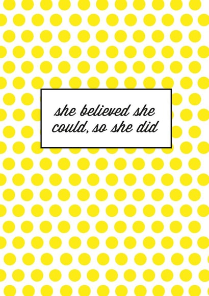 believe motivation Card 30943 created by Kirsty Alexander