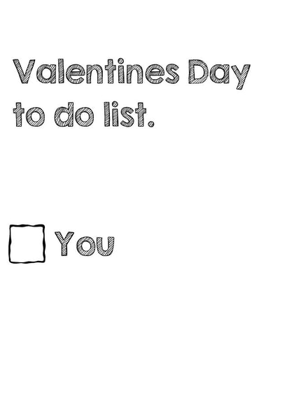 valentines humour Valentines Day Card 30294 created by Little Stars Prints