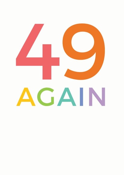 49 50 Birthday Card 10599 created by Studio 9