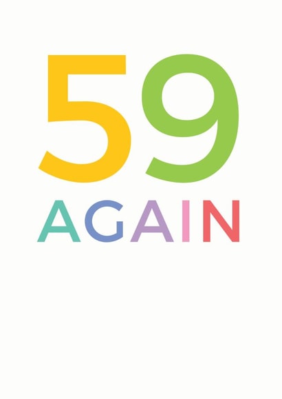 59 60 Birthday Card 10600 created by Studio 9