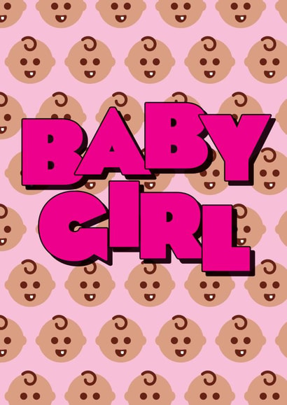baby girl New Baby Card 7896 created by kissmekwik