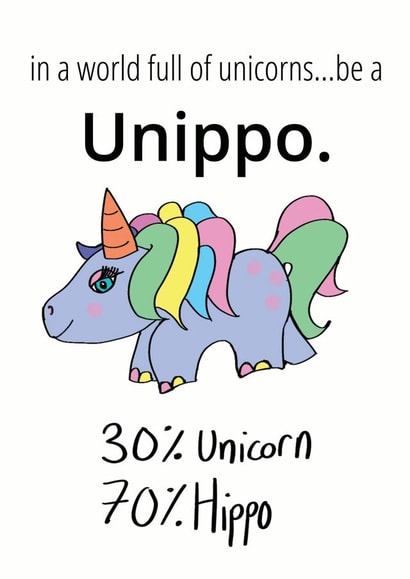 unicorn friend Valentines Day Card 35735 created by Pretty/Insulting