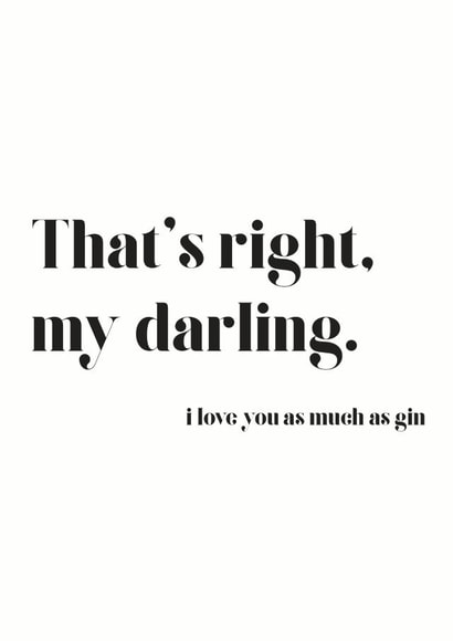 gin love Valentines Day Card 32720 created by XO&Quin