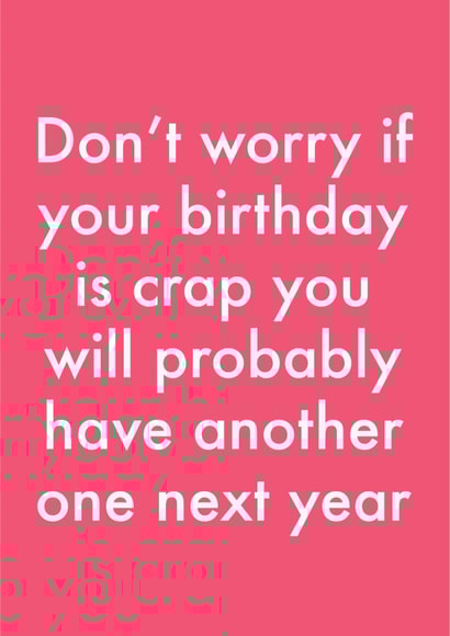 crap funny Birthday Card 12789 created by OBJECTABLES