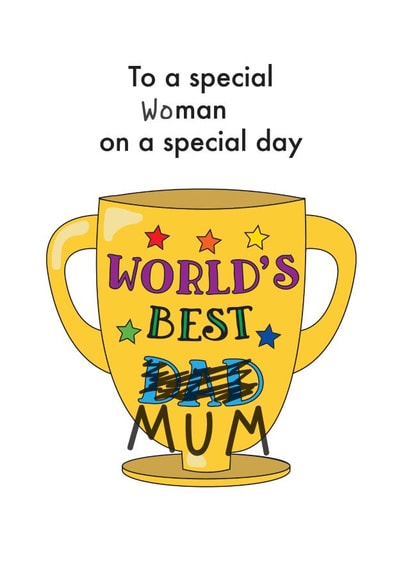 mum Female Father's Day Card 12793 created by OBJECTABLES