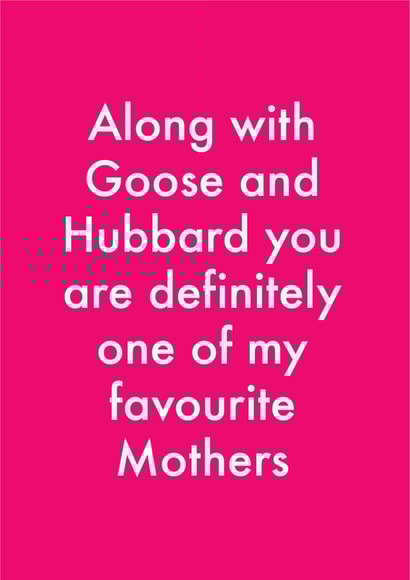 funny favourite Mothers Day Card 12795 created by OBJECTABLES