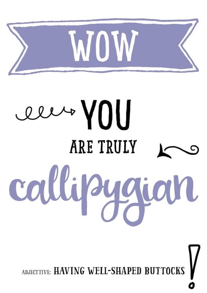 callipygian valentine card created by Afewhometruths