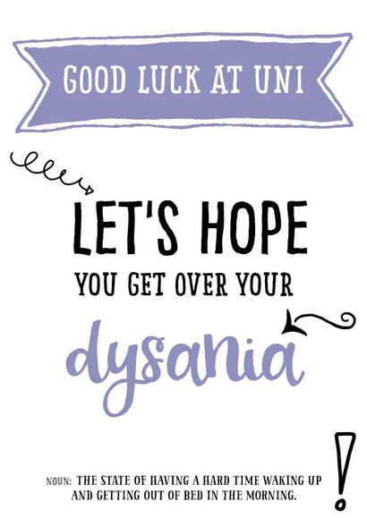Exam congratulations dysania card created by Afewhometruths