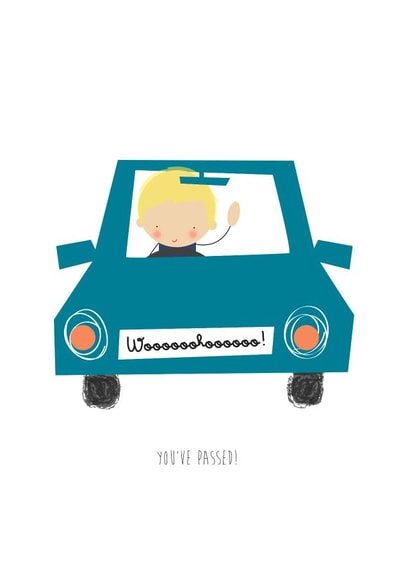 driving test Congratulations Card 11232 created by Bells Scambler