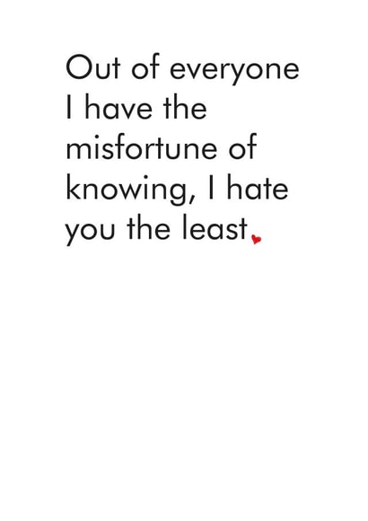 anti Male Valentines Day Card 36191 created by Different Design Co