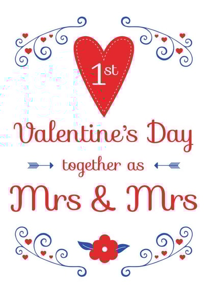 gay first Valentines Day Card 4789 created by Hello Fridays Studio