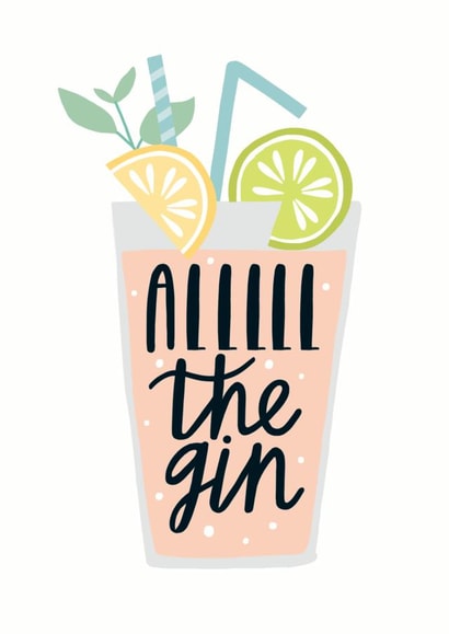 gin party Birthday Card 11112 created by Sadler Jones