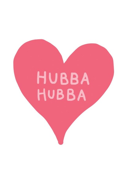 heart hubba Valentines Day Card 32962 created by Inky Dog Design