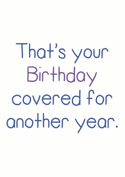 Birthday Covered Card 36126 created by Rubber John