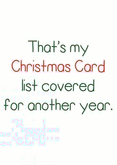 Christmas Covered Card 36127 created by Rubber John