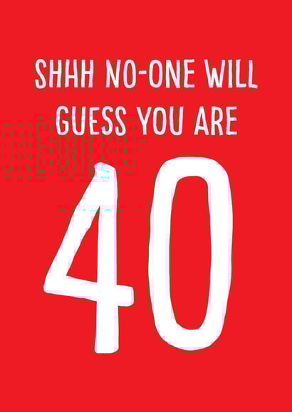 happy 40th birthday card created by Afewhometruths