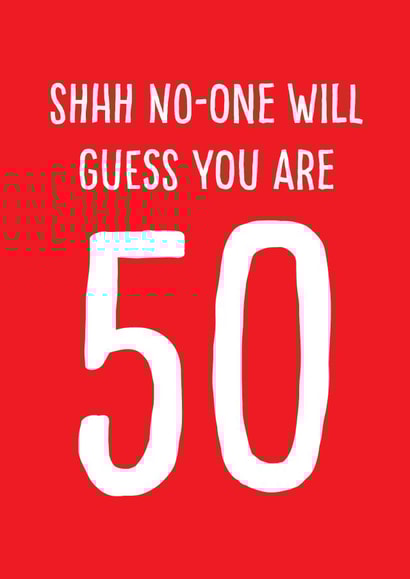 happy 50th birthday card created by Afewhometruths