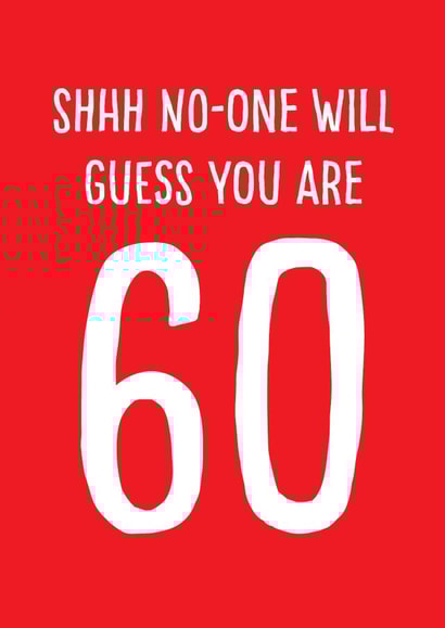 Happy 60th birthday card created by Afewhometruths