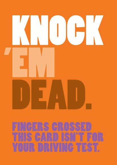 exam work Good Luck Card 9453 created by Wordplay Design