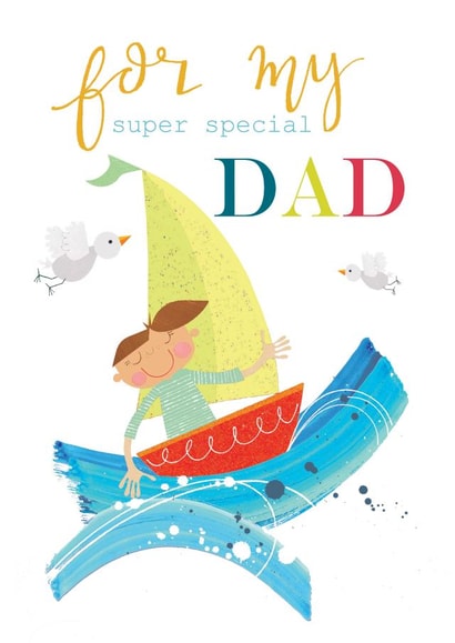 fathers day card - boat - for my dad - funny and cute created by Kali Stileman