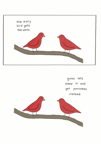 Birds Early Birthday Card 6589 created by Redback Cards