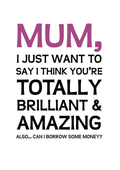 mum brilliant Mothers Day Card 32294 created by Phil Tessier
