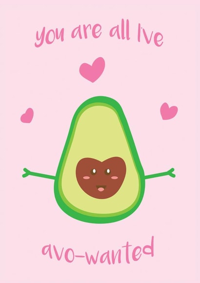 avocado food Anniversary Card 34079 created by Dyza Esmas