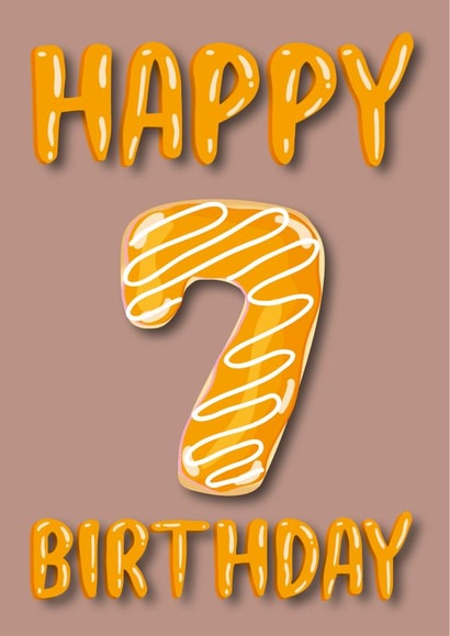 donut doughnut Birthday Card 13362 created by Pink Cat Design