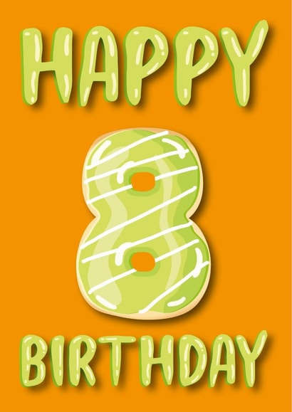donut doughnut Birthday Card 13364 created by Pink Cat Design
