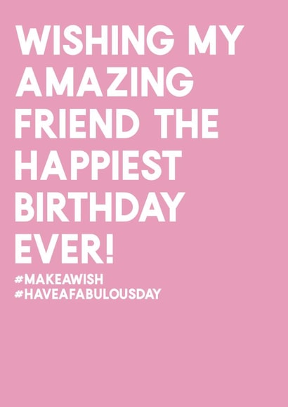 friend pink Birthday Card 2825 created by Always Sparkle