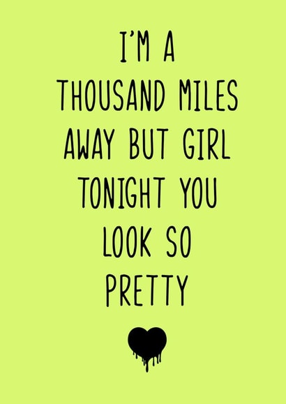 music lyrics Anniversary Card 36728 created by Aidan Rouse