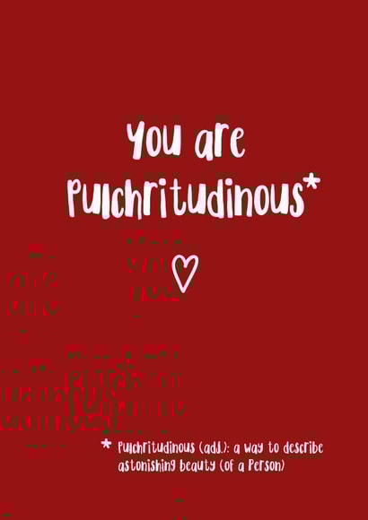 Red White Valentines Day Card 32884 created by Newton and the Apple