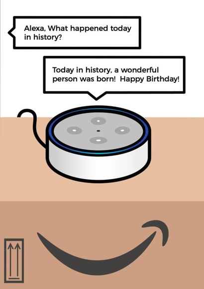 alexa amazon Birthday Card 12298 created by Ilan Asher
