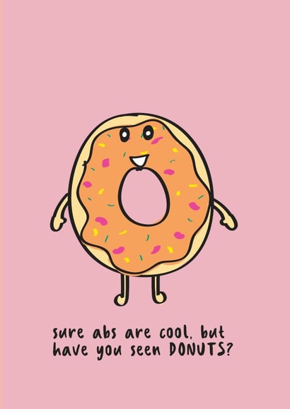Donut Gym Love & Friendship Card 10973 created by Love Gemma & Co