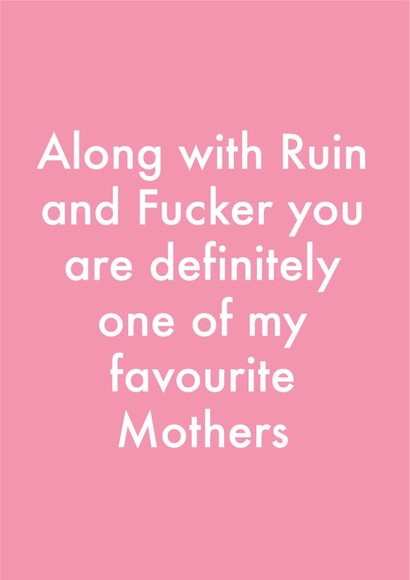 rude mother Birthday Card 12801 created by OBJECTABLES
