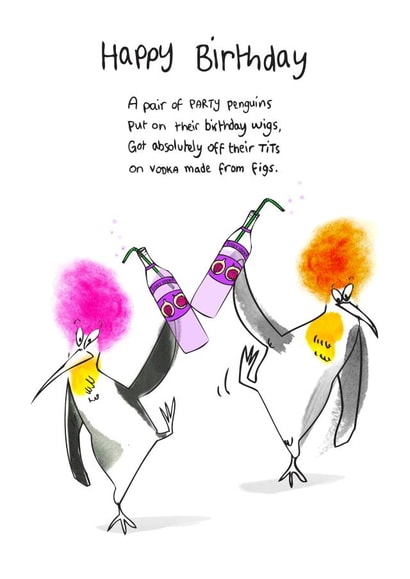 vodka him Birthday Card 12764 created by Charlene Mitchell