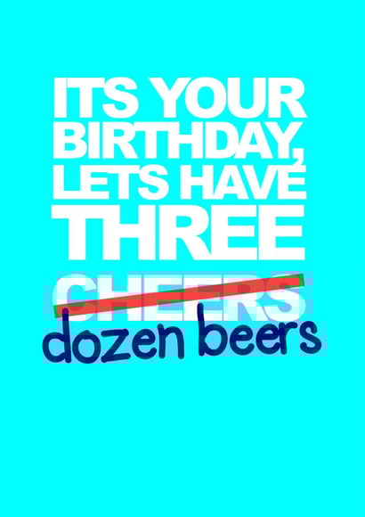 modern cool Birthday Card 13491 created by Oh My! Designs