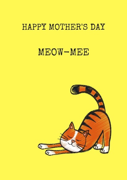KITTEN FURBABY Mothers Day Card 29510 created by Hedge & Hog Prints