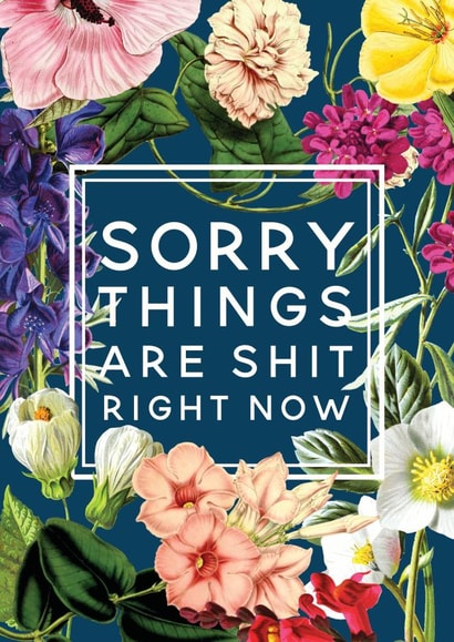 sorry things Thinking of you Card 3435 created by Ivorymint cards
