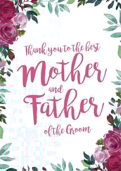 Mother and Father of the groom created by Let's Dream