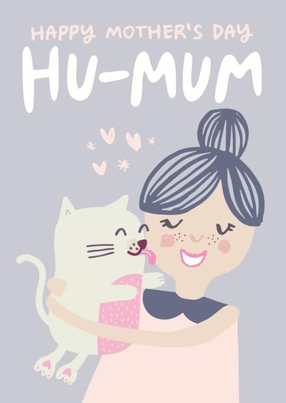 Cute Mother's Day card for a kitty-loving mum created by Lisa Greener