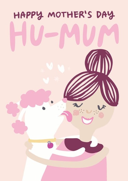 Cute Mother's Day card for a pup-loving mum created by Lisa Greener