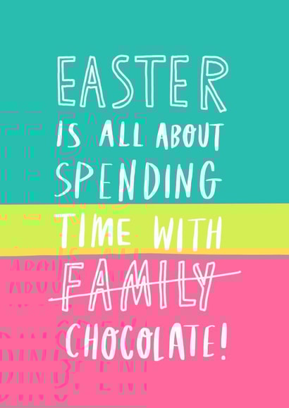 funny chocolate Easter Card 2172 created by Charly Clements
