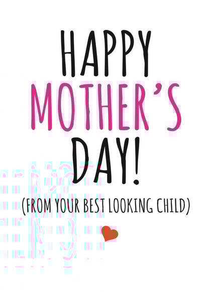 funny cheeky Mothers Day Card 12235 created by Banter King