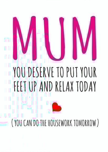 funny cheeky Mothers Day Card 12236 created by Banter King
