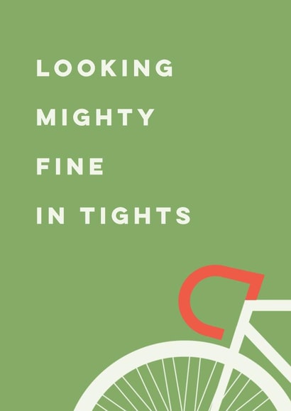 cyclist biking Card 8503 created by Rudi & Co.